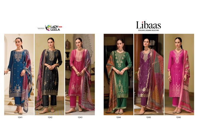 Libaas 2 By Lady Leela Viscose Jacquard Designer Kurti With Bottom Dupatta Wholesale Shop In Surat